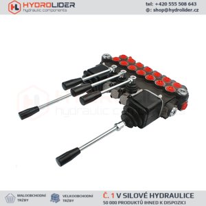 Hydraulický monoblokový rozvaděč 7 sekční 40L
