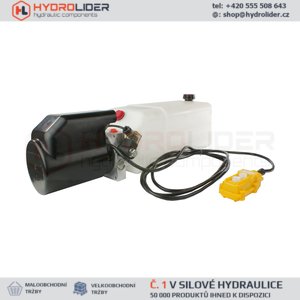 Hydraulický agregát 12V 2KW 2,6cm3 olejová nádrž: 11L, dálkový ovladač přiložený