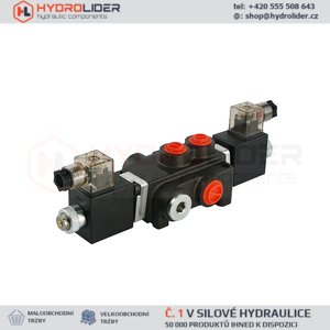 Hydraulický monoblokový rozvaděč 1 sekční 40L
