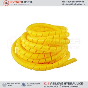 Ochranná spirála pro hydraulické hadice 12-22mm žlutá
