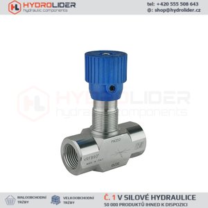 Hydraulický dvoucestný škrtící ventil  VRFB 90º 1/4"